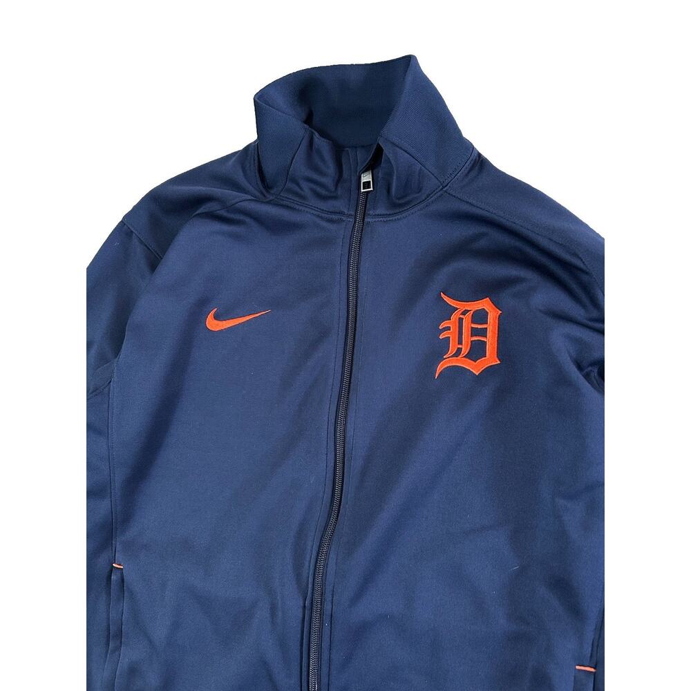 Nike Dri-fit Detroit Tigers MLB Embroidered Blue Men’s Full Zip Jacket Large - Picture 3 of 7